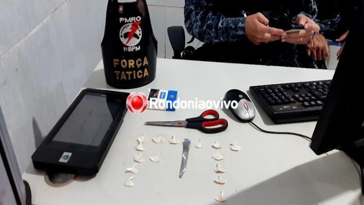 CONFESSOU: Foragido é preso por tráfico de drogas após tentar fugir da Força Tática