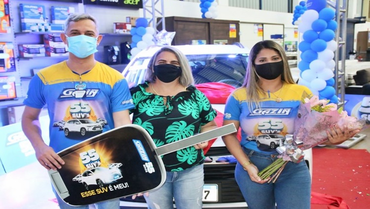 SHOW DE PRÊMIOS: Cliente ganha carro 0 km em promoção das lojas Gazin em Porto Velho