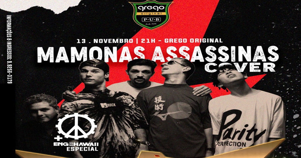 PROMOÇÃO: Concorra a ingressos para o cover Mamonas Assassinas + especial Engenheiros do Hawaii