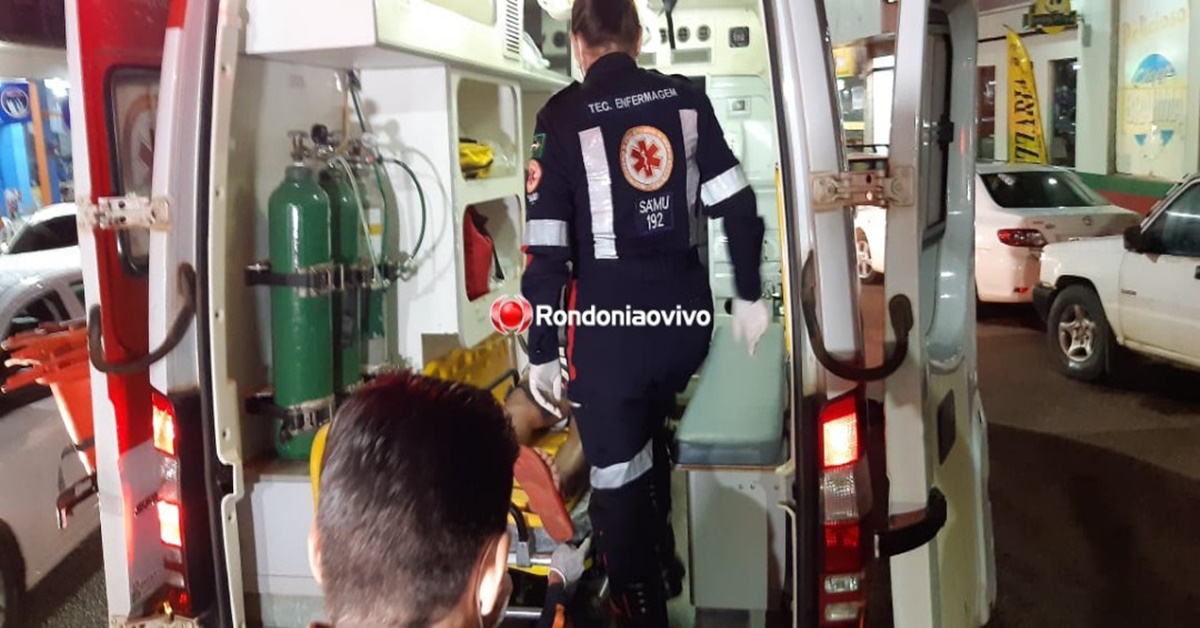 INVADIU: Ciclista fica lesionado após acidente envolvendo carro em Porto Velho