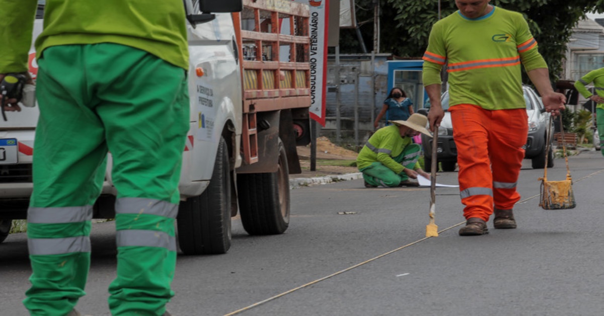 SEGURANÇA: Prefeitura inicia sinalização vertical e horizontal nas avenidas Abunã e Calama