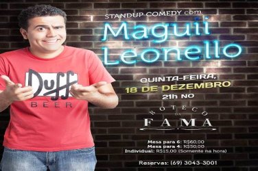 NESTA QUINTA - Maguii Leonello faz show de humor na capital