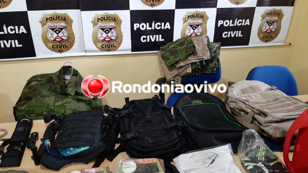 INVESTIGAÇÃO: Delegacia de Patrimônio recupera fardas e algemas da polícia furtadas em loja