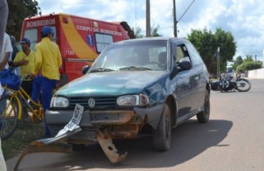 JARU - Motoqueiro viajante sofre acidente na BR 364