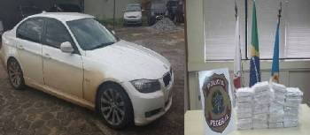 Dono de BMW é preso com 30 kg de cocaína