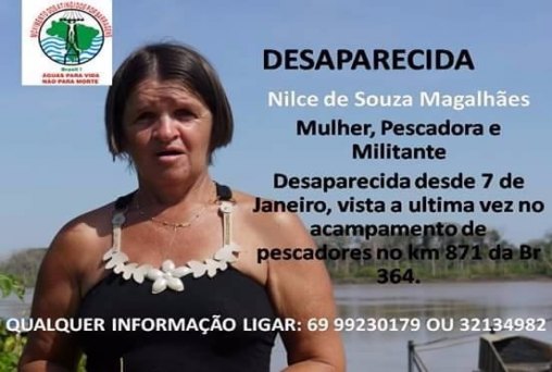 Família procura por pescadora que desapareceu no final de semana