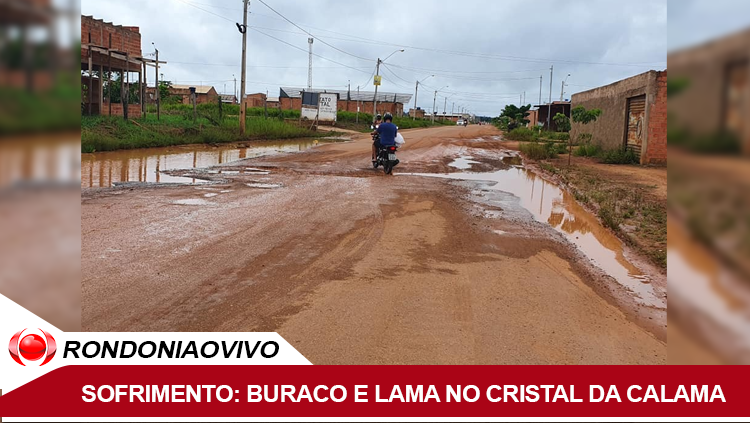 SEM CONDIÇÕES: Acesso ao Cristal da Calama é tomado por lama e buracos