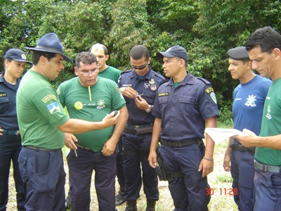 Policiais ambientais participam de estágio