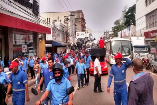 Trabalhadores do transporte público protestam na 7 de Setembro