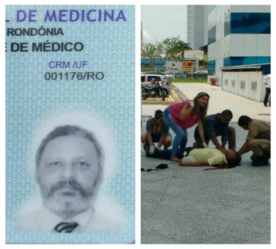 GRAVE - Janela de vidro cai e atinge médico no CPA - VÍDEO