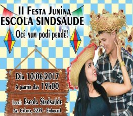 Escola do SINDSAÚDE promove II festa junina