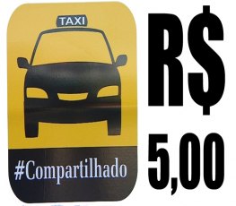 Taxistas lançam táxi compartilhado por R$ 5,00 na capital