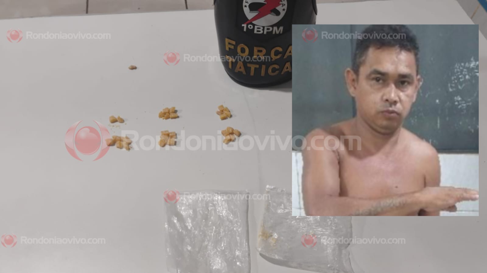 CAI N'ÁGUA: Vulgo '15 do PCC' é flagrado vendendo droga para mulher na frente de panificadora 