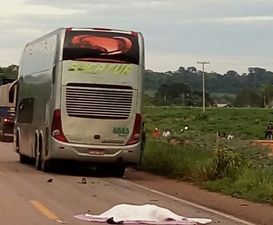 Acidente com ônibus da Eucatur deixa dois mortos em distrito de Porto Velho