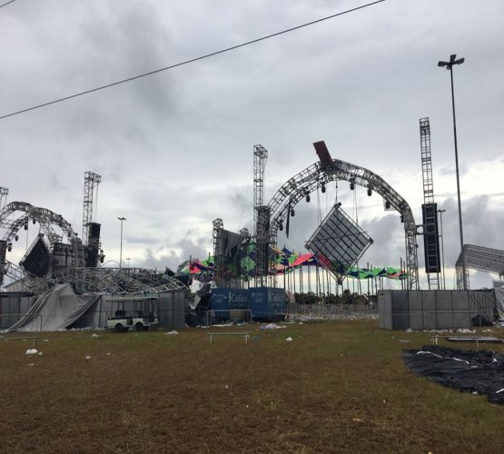 FESTIVAL: Desabamento de palco causa morte e deixa feridos