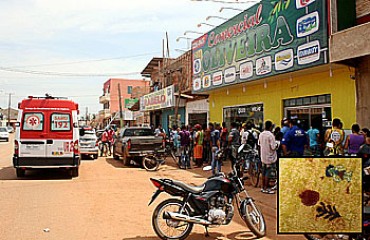 LATROCÍNIO - Bandidos invadem comércio na zona Leste, comerciante é morto e filho fica ferido