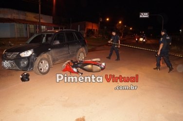 Motociclista avança a preferencial e colide em carro de Juiz 