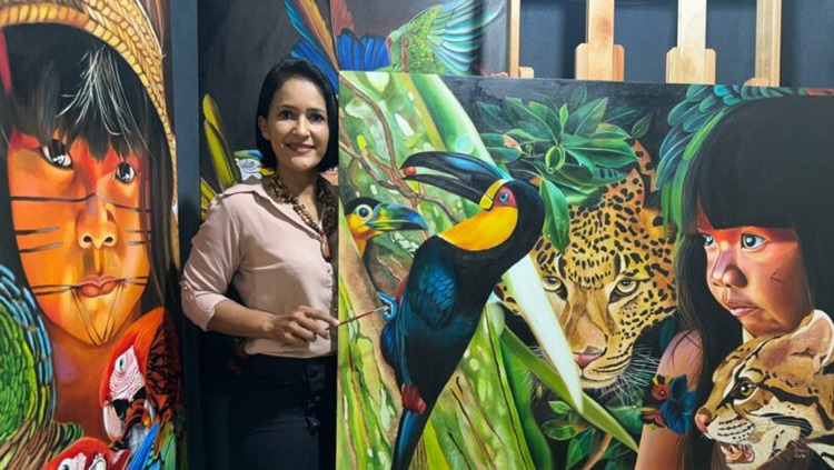 NA ITÁLIA: Artista plástica rondoniense Edina Costa é premiada pela segunda vez no exterior