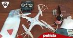 'DELIVERY': Drone usado por traficantes para entregar drogas é apreendido pela polícia