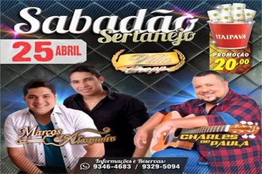 “Sabadão Sertanejo” no Villa Chopp