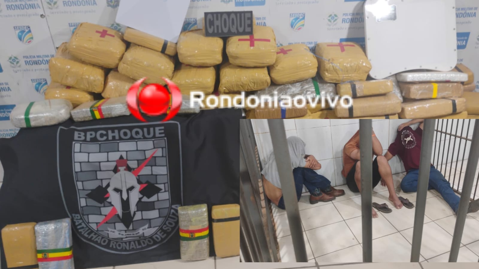 COMBATE AO TRÁFICO: Taxistas são presos com grande quantidade de entorpecentes na BR-364 