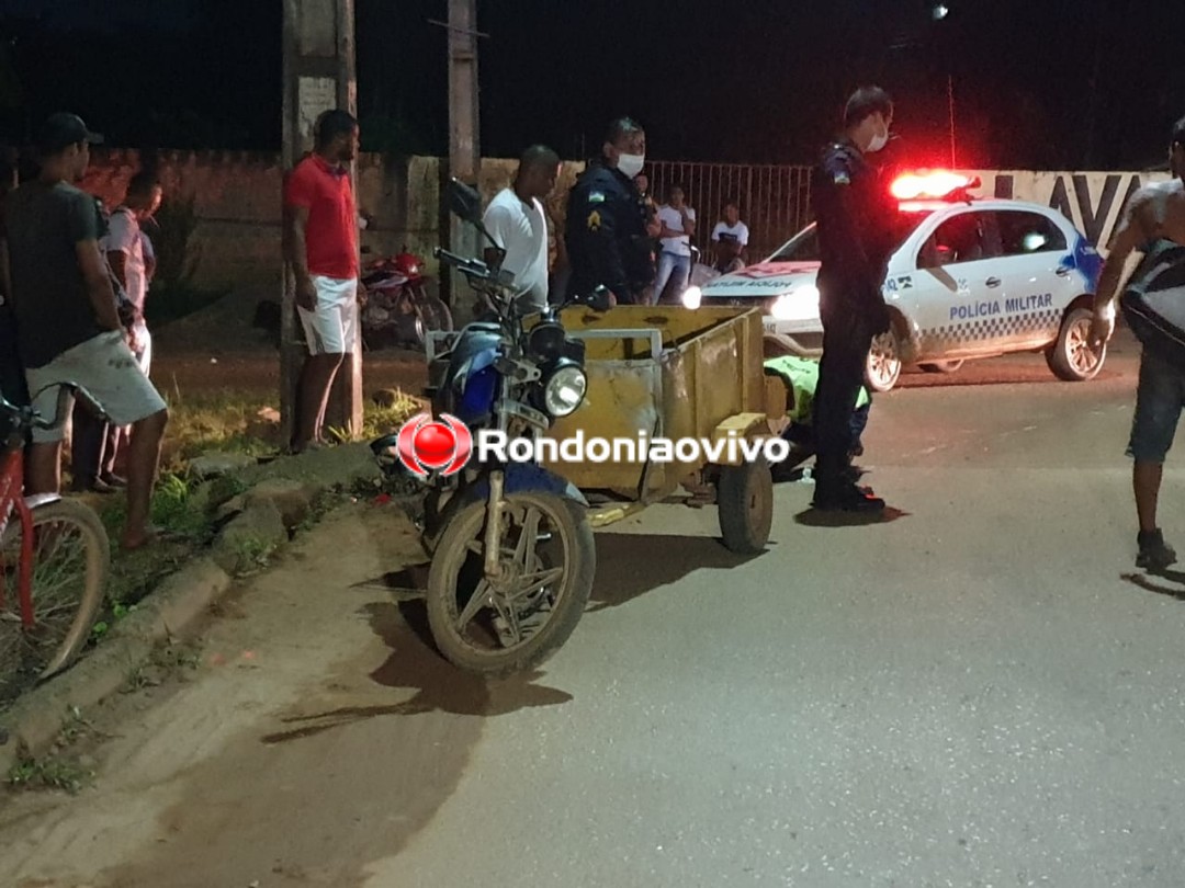 LANÇADA PARA FORA: Mulher transportada em carretinha de moto sofre queda e fica seriamente ferida