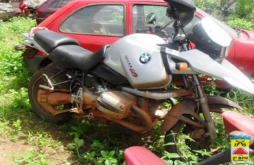 Moto roubada no Rio Grande do Norte é achada em Rondônia 