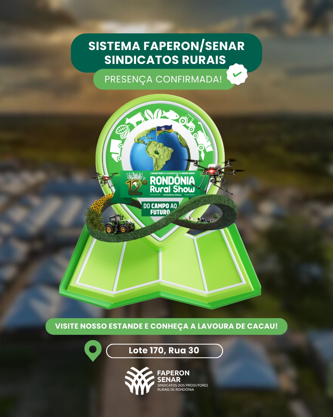 AGRICULTURA: Faperon/Senar terá estande sustentável e interativo na RO Rural Show