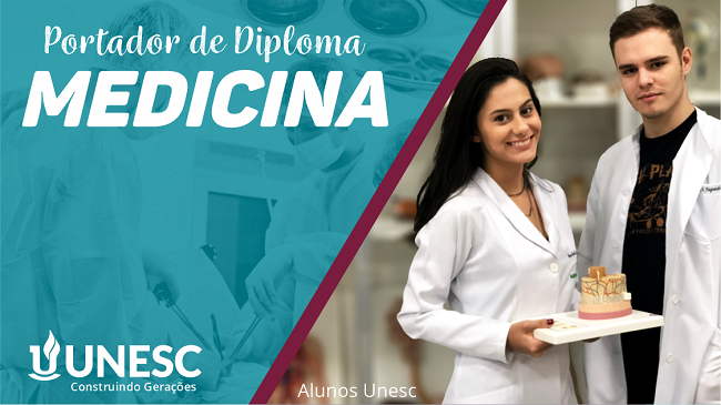 CHANCE: Unesc abre vagas de Medicina para portadores de diploma na área de saúde