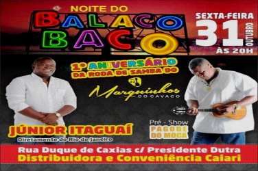 BALACOBACO - Aniversário de roda de Samba com Júnior Itaguaí