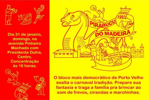 Bloco Pirarucu do Madeira confirma desfile sem trio e cordas