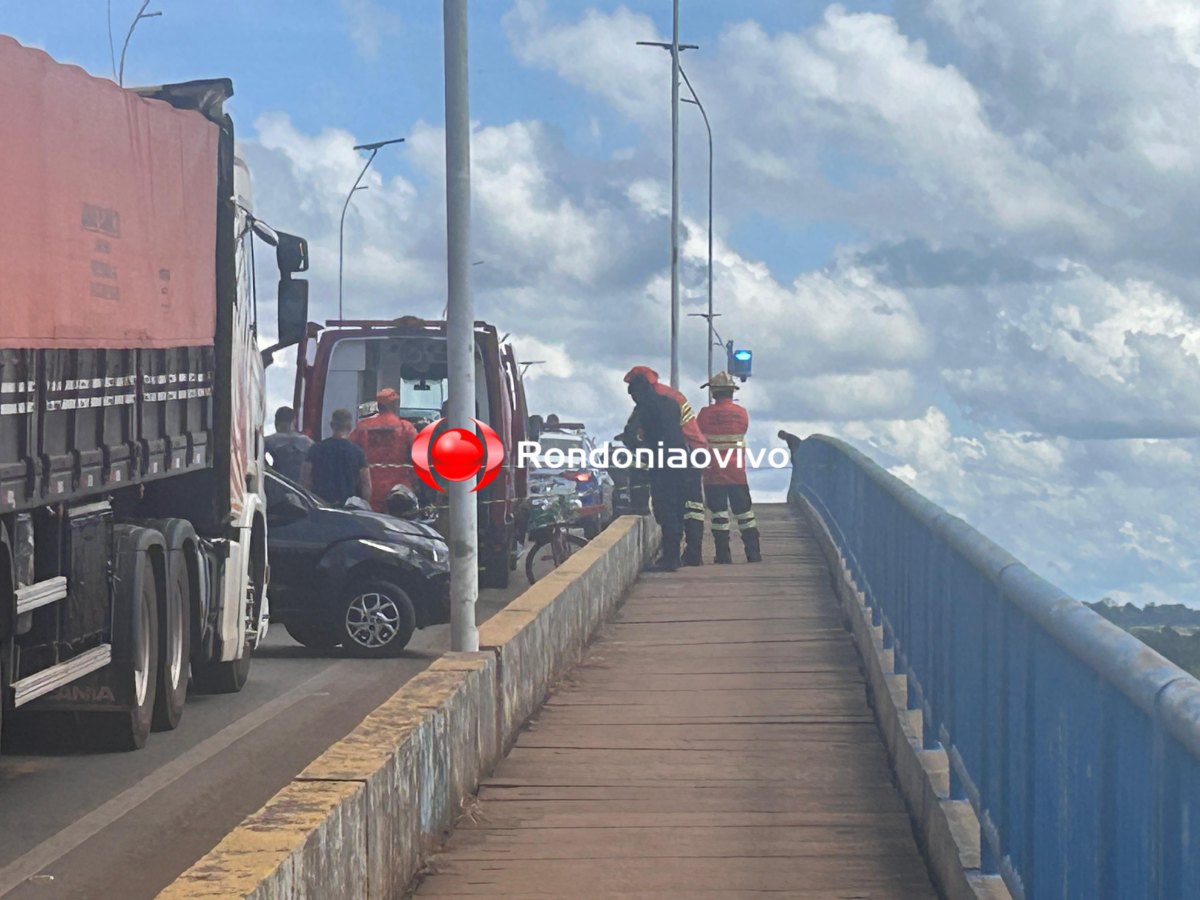 VÍDEO: Segue negociação com homem na ponte do rio Madeira