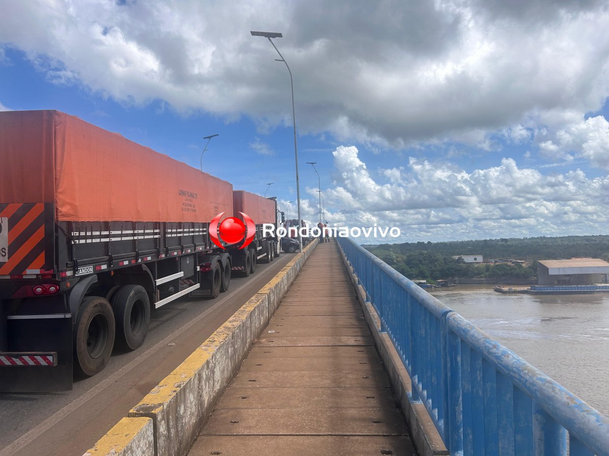 VÍDEO: Segue negociação com homem na ponte do rio Madeira