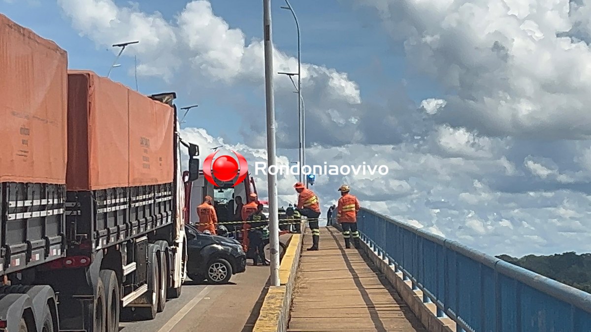 VÍDEO: Segue negociação com homem na ponte do rio Madeira