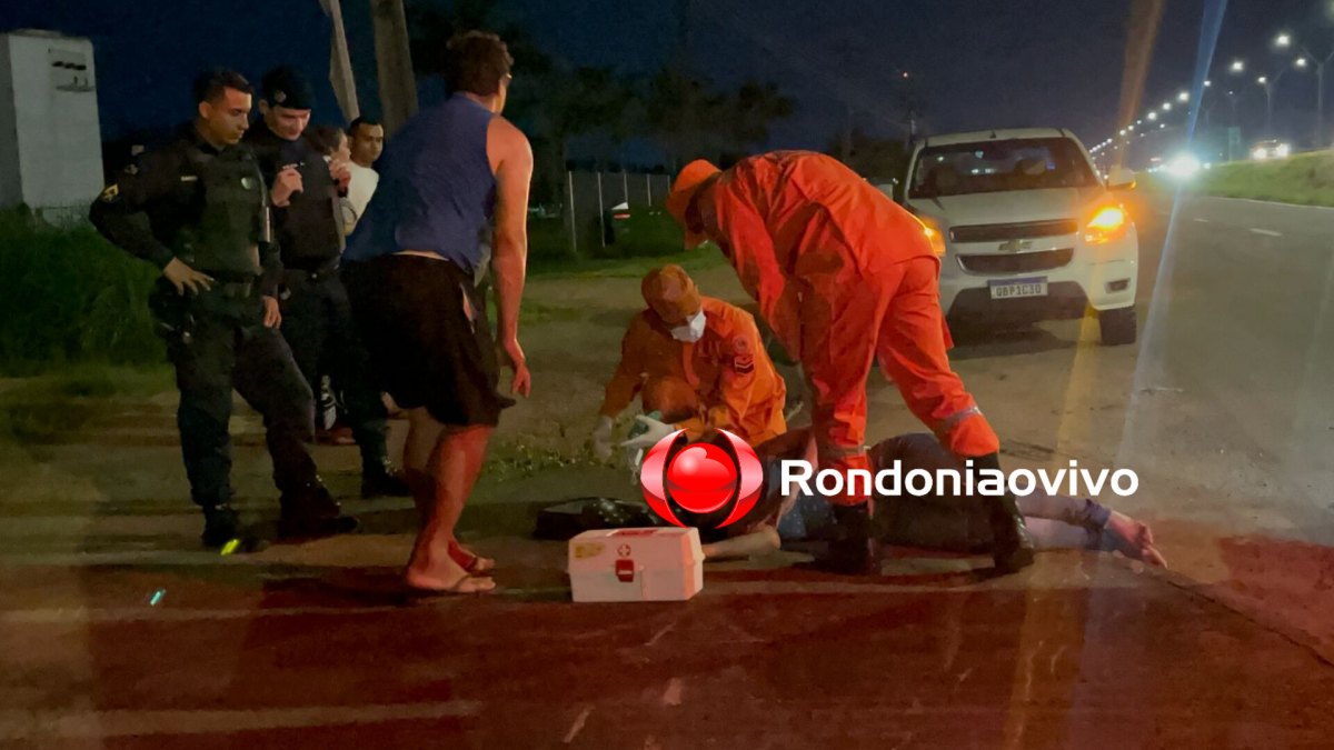 RUA DA BEIRA: Mulher fica seriamente ferida em acidente na frente da Embrapa 