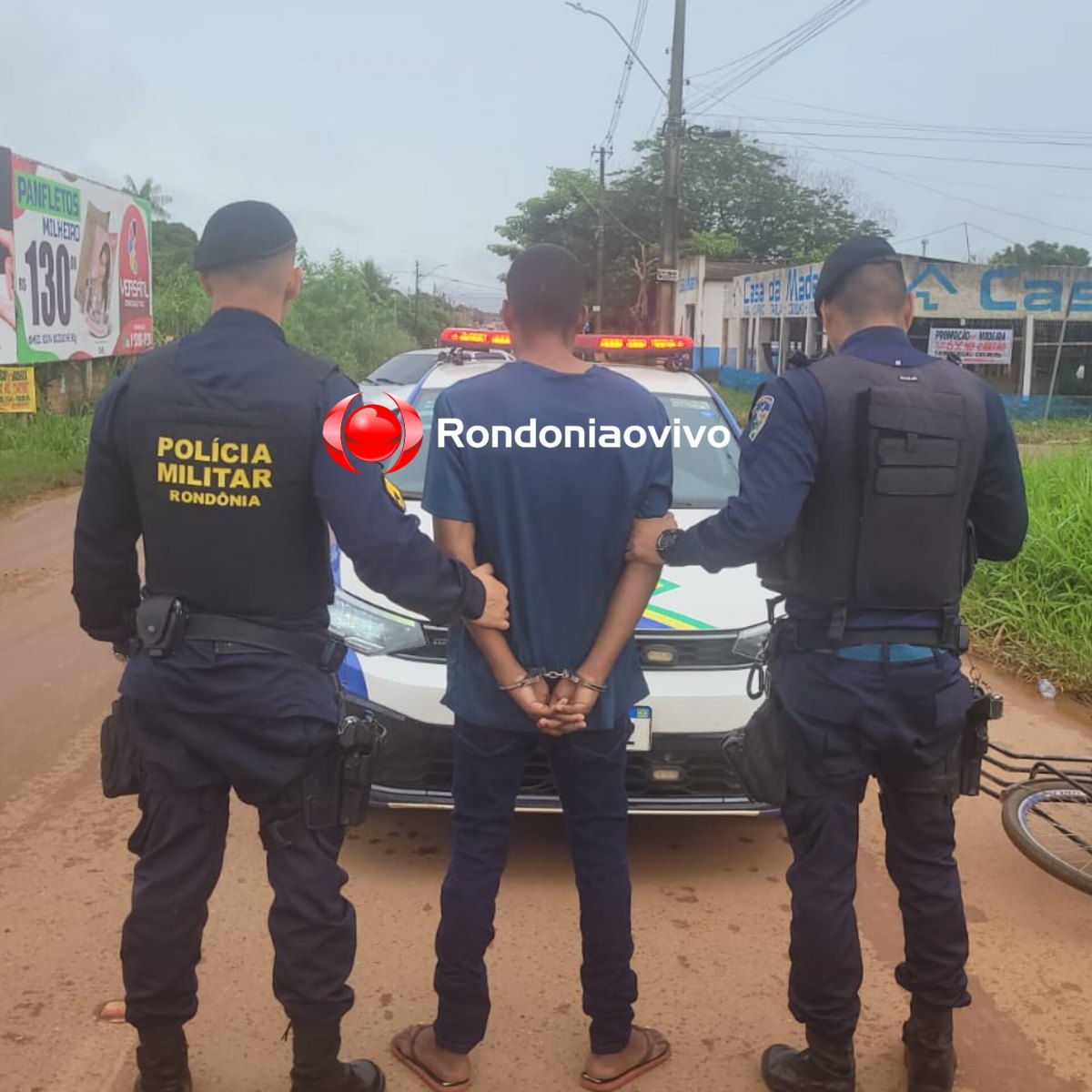 ACUSADO DE ROUBO: 'Negão do CV' é preso pela PM na zona Leste de Porto Velho