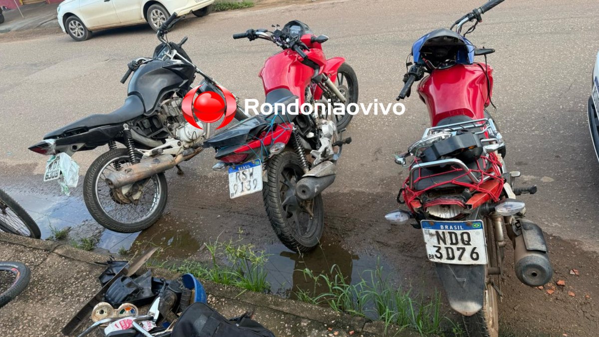 CRIMINOSOS FUGIRAM: Três motos roubadas e bicicletas são recuperadas pela PM após rastreamento 