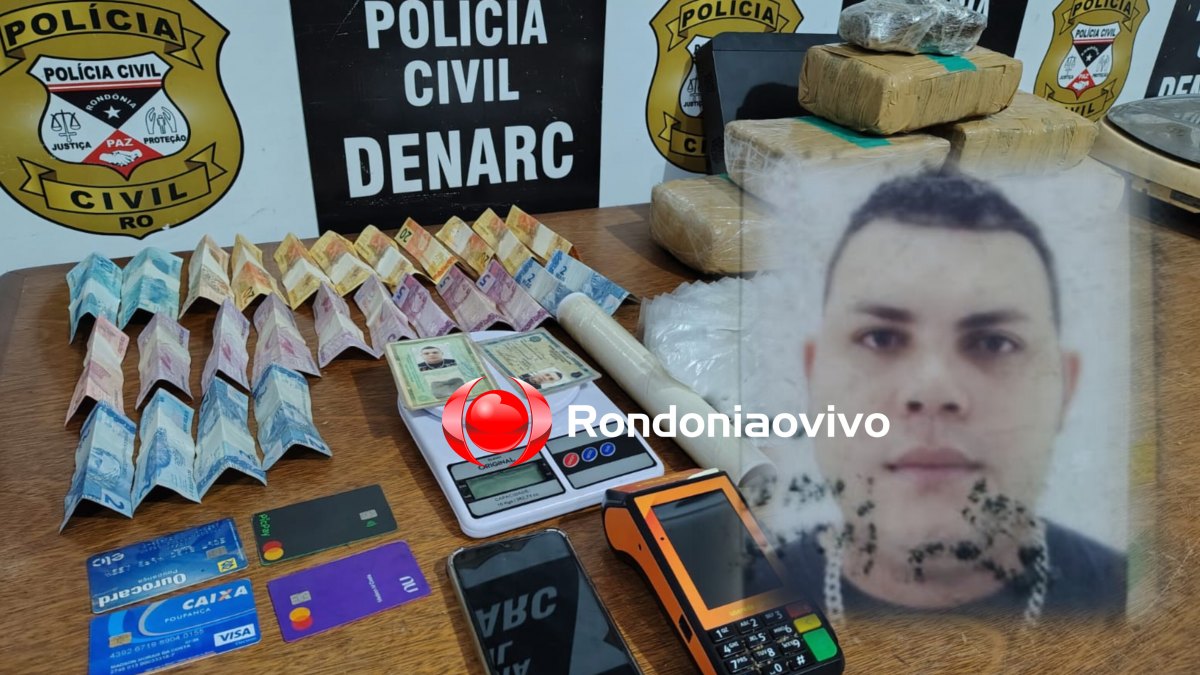 URGENTE: Denarc prende ex-policial penal com seis quilos de droga