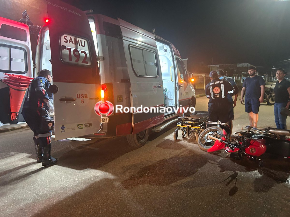 VÍDEO: Atropelamento grave deixa ciclista e motociclista feridos