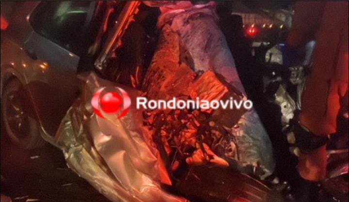 VÍDEO: Três pessoas morrem em trágico acidente entre carro e carreta na BR-364 