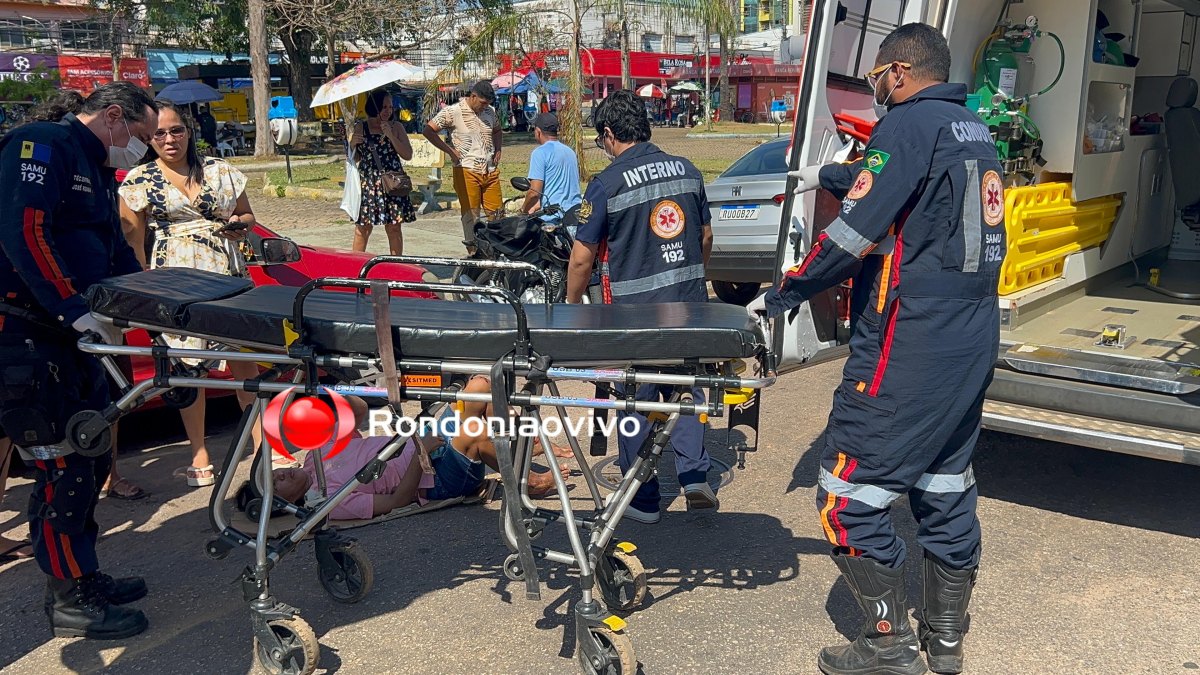 VÍDEO: Mulher desce ladeira em bike sem freio e é atropelada por carro
