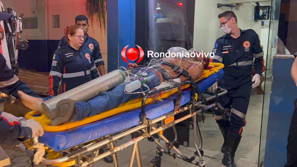 URGENTE: Homem é atacado com golpes de facão no Cristal da Calama 