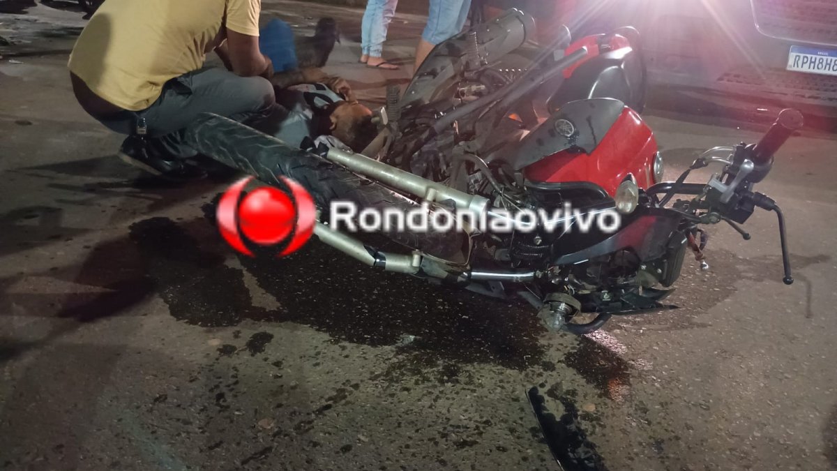 NA CONTRAMÃO: Três pessoas ficam feridas em grave acidente na Rua da Beira 