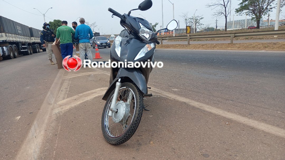 VÍDEO: Motociclista fica em estado grave em acidente na BR-364 próximo ao viaduto