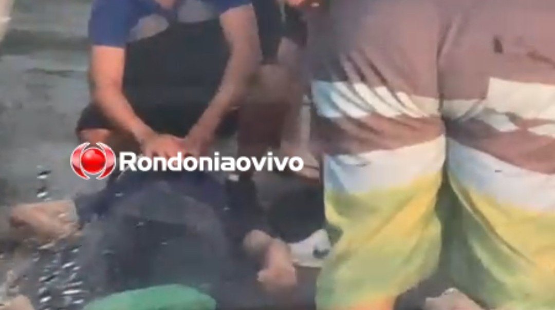 NA CHUVA: Motociclista é socorrido e intubado após grave acidente na capital 