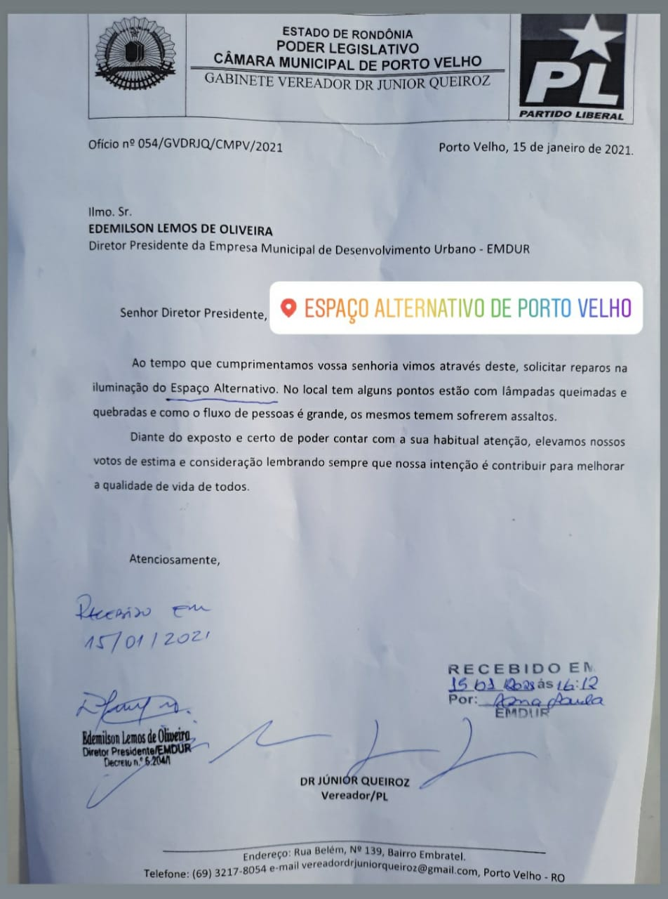 Vereador Júnior Queiroz tem pedido atendido pela Emdur com troca de lâmpadas