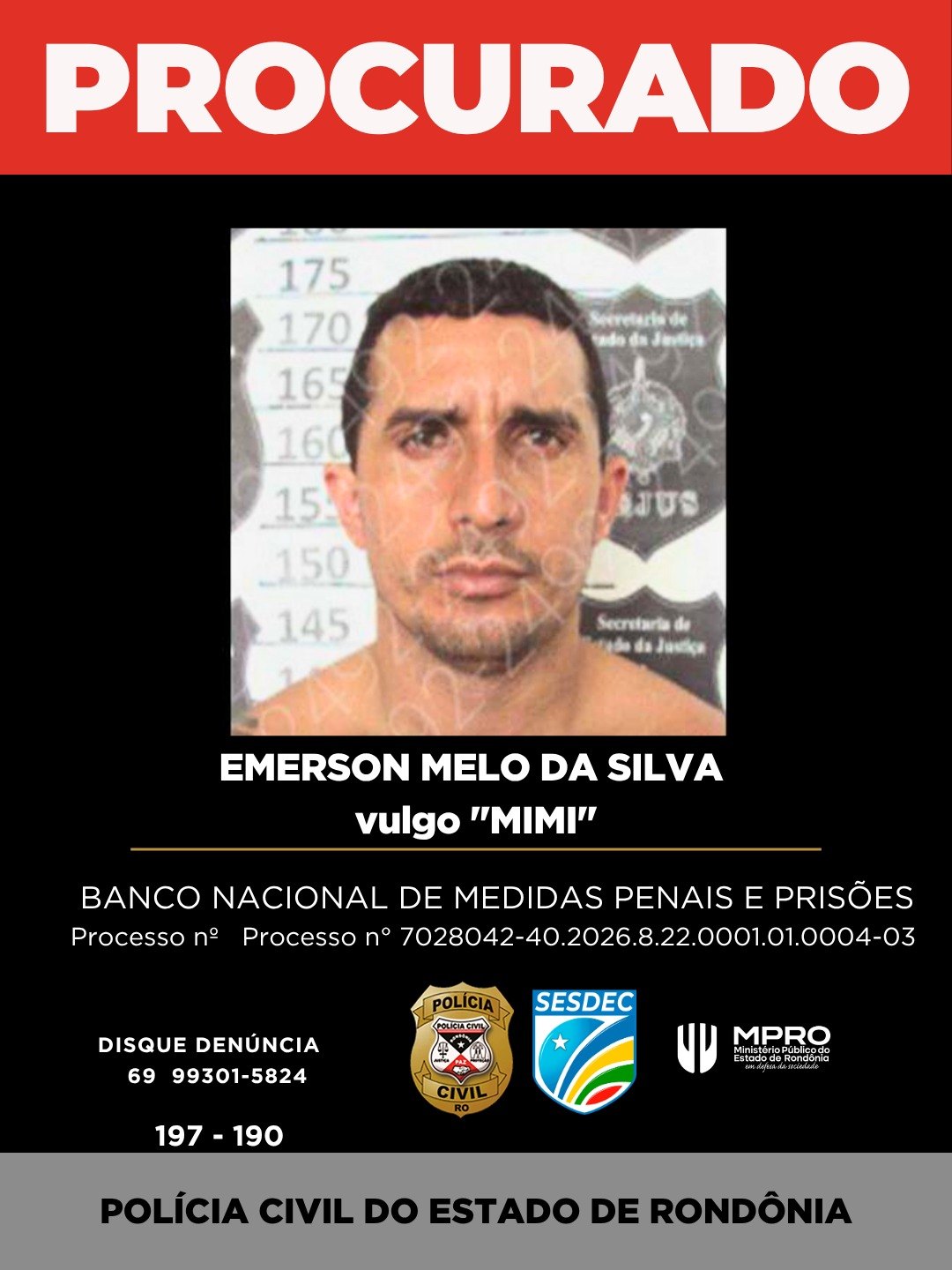 ORGANIZAÇÃO CRIMINOSA: Polícia divulga imagens de foragidos da Operação Audácia