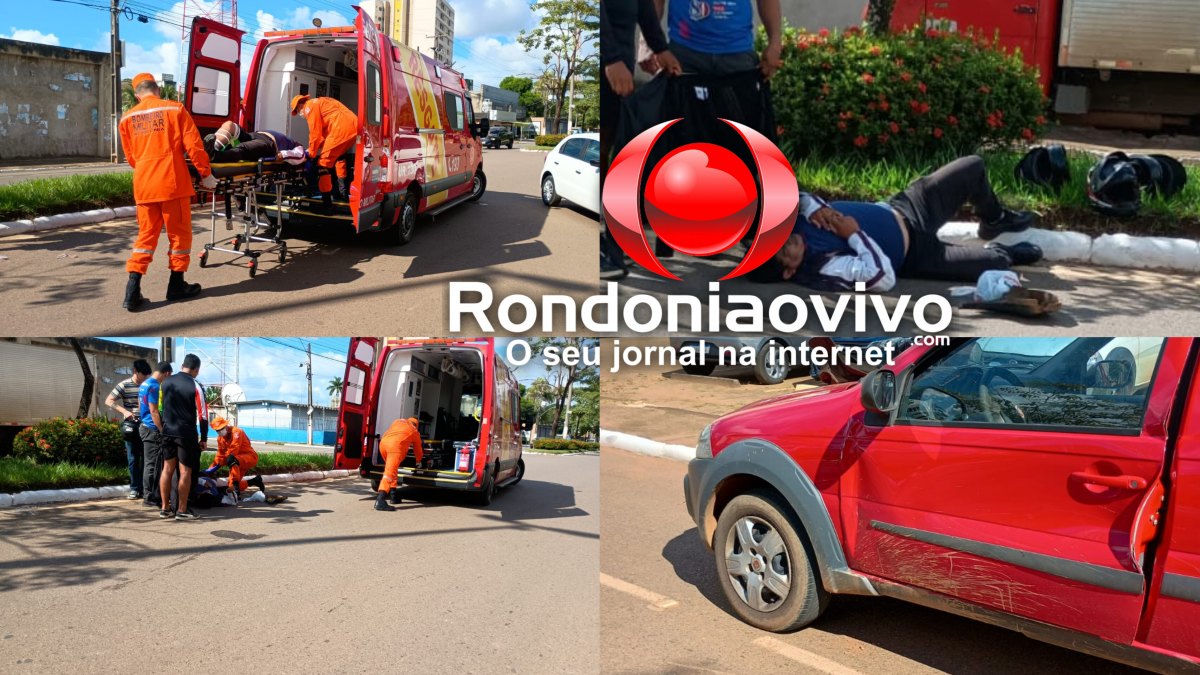 VÍDEO: Motociclista sofre grave acidente após condutor de carro abrir porta