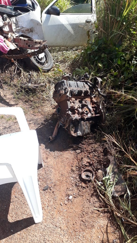 IDENTIFICADA: Mulher morre e idoso fica em estado grave após acidente na BR-364