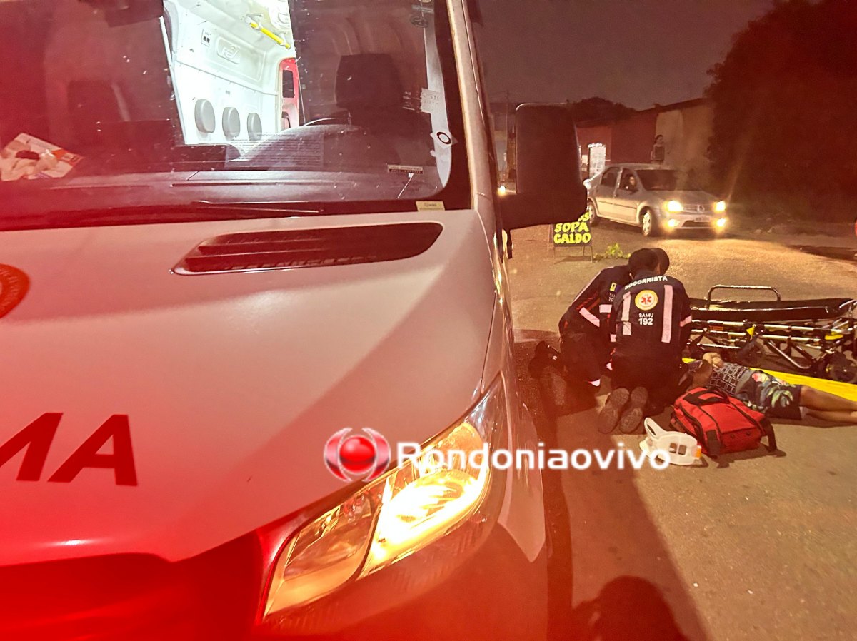 VÍDEO: Idosa sofre lesão na cabeça após evitar atropelamento